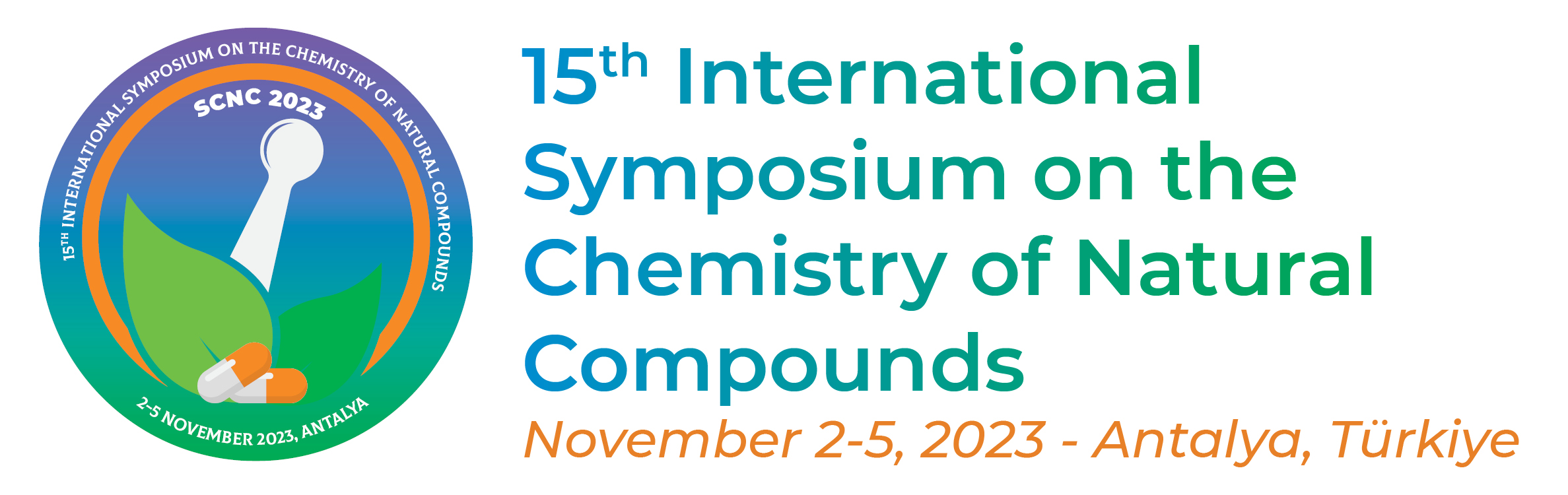 15th International Symposium on the Chemistry of Natural Compounds (SCNC 2023) - 2-5 November 2023, Antalya - Turkiye